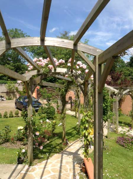 Chideock_House-garden view-to-carpark